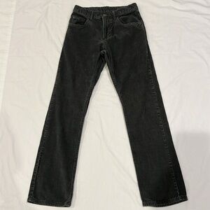 EUC Gap Kids Charcoal Corduroy Pants Sz 13